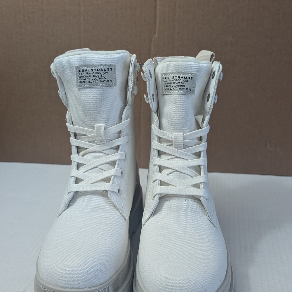 Levi's Womens Eliana Neo Canvas Fashion Platform Boot Size 8 NWOT - Picture 2 of 7
